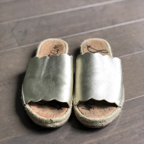 Sam Edelman Leather Espadrille slide sandals - Picture 5 of 5